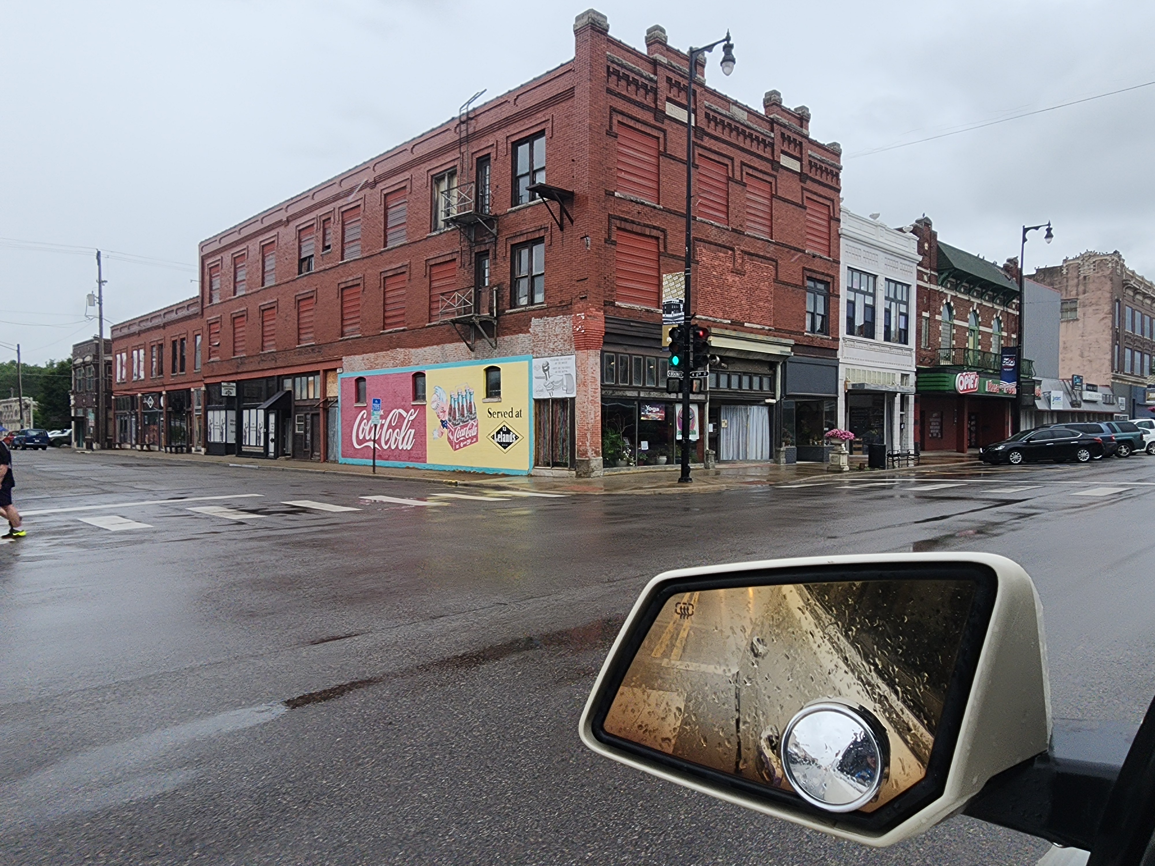 Historic Corner Building with Coca-Cola Mural, Pittsburg
